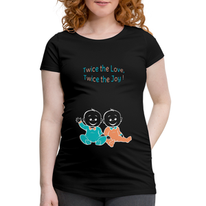 Twice the Bet – Blue-Orange – Black T-shirt - black